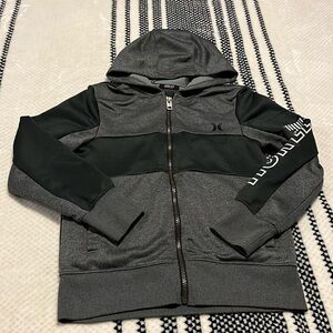 Kids Hurley black and gray light jacket